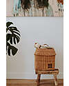 Olli Ella House Shaped Multipurpose Basket - Natural - 100% Rattan Wicker Basket