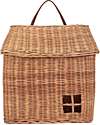 Olli Ella House Shaped Multipurpose Basket - Natural - 100% Rattan Wicker Basket