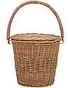 Olli Ella Large Rattan Basket - Apples - Handmade! Toy Storage Boxes
