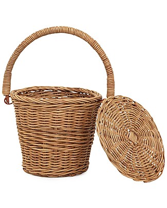 Olli Ella Little Apple Basket - Fair trade, handmade! Toy Storage Boxes