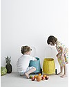 Olli Ella Luggy, Toy’s Basket with Wheels, Blue - Fair trade, handmade! Wicker Basket