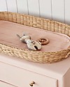 Olli Ella Luxe Cotton Liner for Changing Basket, Rose - Organic cotton Changing Tables