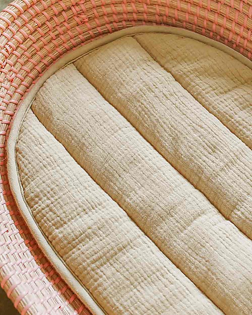 Olli Ella Luxe Insert for Changing Basket - Seafoam - Organic cotton Changing Tables