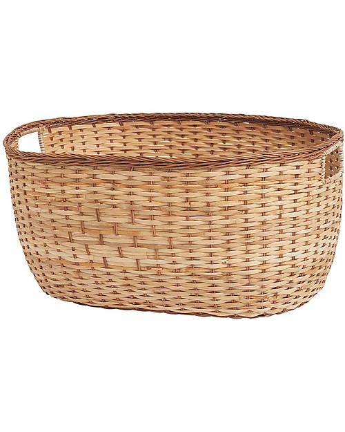 Olli Ella Medium Rattan Laundry Basket - Tuscan - Handmade! Wicker Basket