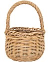Olli Ella Mini Rattan Basket - Berry - Handmade! Wicker Basket