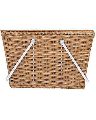 Olli Ella Piki Basket Large - Natural 20 x 20 x 33 cm - Handmade! Storage organisers