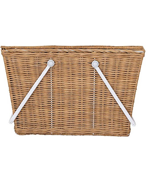 Olli Ella Piki Basket Large - Natural 20 x 20 x 33 cm - Handmade! Wicker Basket