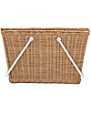 Olli Ella Piki Basket Large - Natural 20 x 20 x 33 cm - Handmade! Wicker Basket