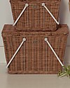 Olli Ella Piki Basket Large - Natural 20 x 20 x 33 cm - Handmade! Wicker Basket