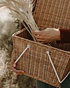Olli Ella Piki Basket Large - Natural 20 x 20 x 33 cm - Handmade! Wicker Basket