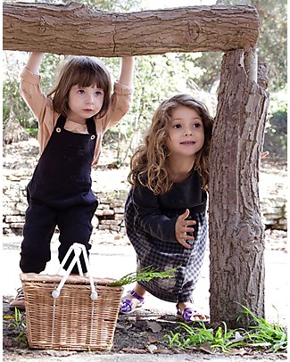 Olli Ella Piki Basket, Natural 23 x 15 x 15 cm - Fair trade, handmade! Toy Storage Boxes