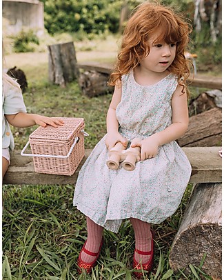 Olli Ella Piki Basket, Rose 23 x 15 x 15 cm - Fair trade, handmade! Wicker Basket