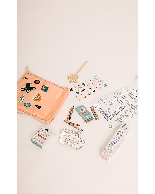 Olli Ella Play'n'Pack Drawstring Bag with Travel Toys, Fairy Tale Backpack