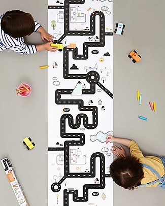 Olli Ella Playpa Road, Colouring Poster - 8 Metres Roll! Colouring Activities