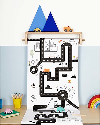 Olli Ella Playpa Road, Colouring Poster - 8 Metres Roll! Colouring Activities