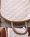 Olli Ella Quilted Cotton Insert for Changing Basket, White - Organic cotton Changing Tables
