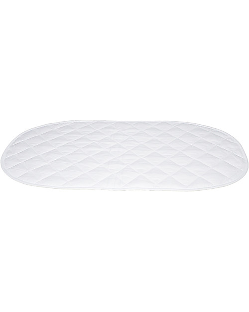 Olli Ella Quilted Cotton Insert for Changing Basket, White - Organic cotton Changing Tables