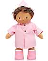 Olli Ella Rainy Clothes Set - Pink - for Dinkum Doll - 100% Cotton Dolls Accessories