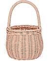 Olli Ella Rattan Basket - Berry - Rose - Handmade! Wicker Basket