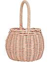 Olli Ella Rattan Basket - Berry - Rose - Handmade! Wicker Basket