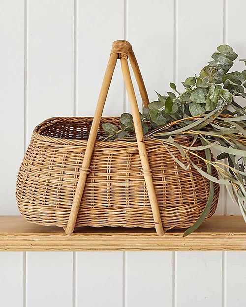 Olli Ella Rattan Basket - Mosey - Handmade! Wicker Basket