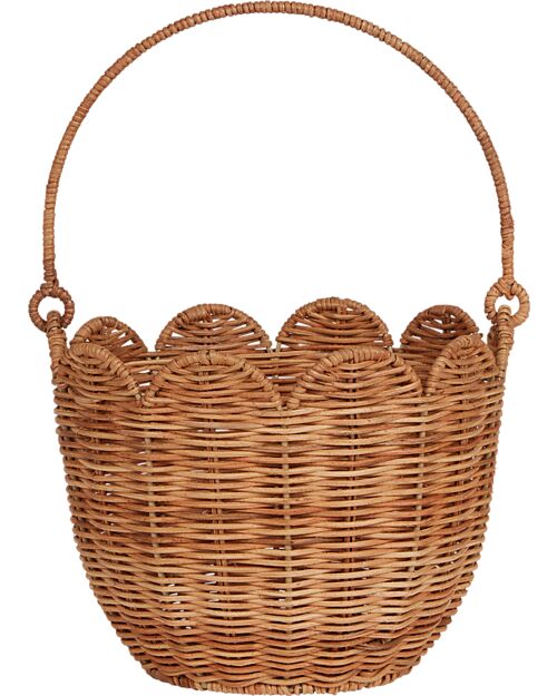 Olli Ella Rattan Basket - Tulip - Natural Wicker Basket
