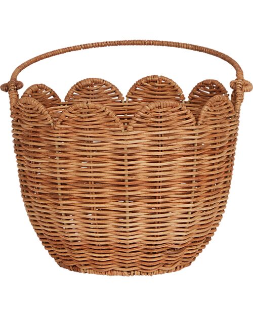 Olli Ella Rattan Basket - Tulip - Natural Wicker Basket