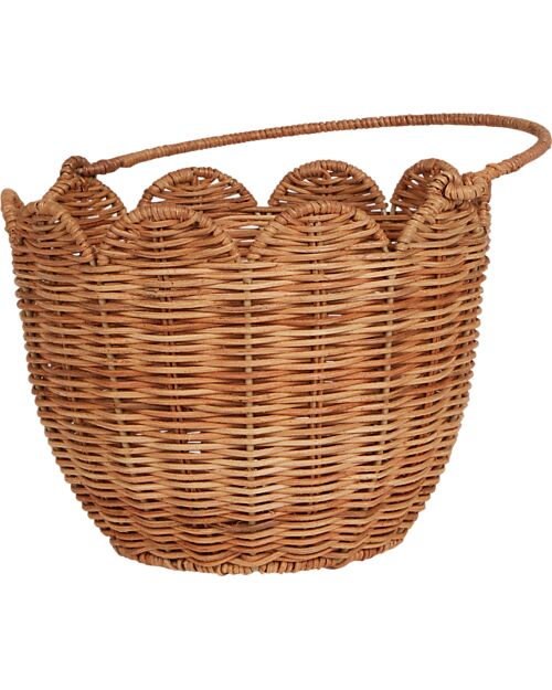 Olli Ella Rattan Basket - Tulip - Natural Wicker Basket