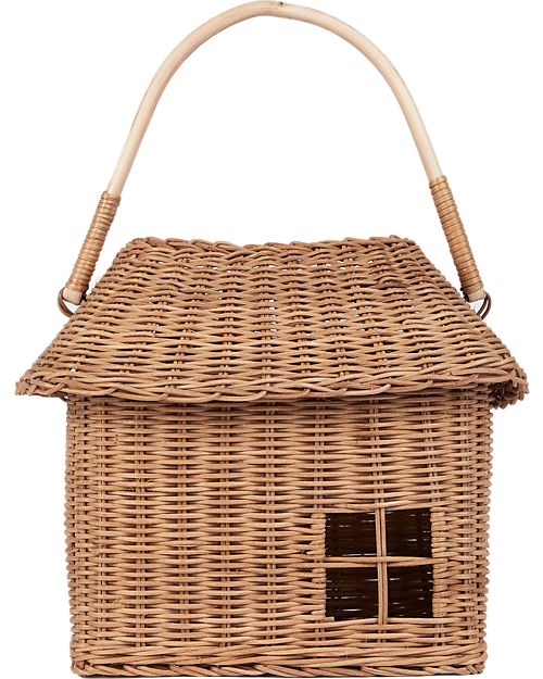 Olli Ella Rattan Hutch Big Basket - Natural Wicker Basket