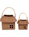 Olli Ella Rattan Hutch Big Basket - Natural Wicker Basket