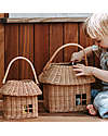 Olli Ella Rattan Hutch Big Basket - Natural Wicker Basket
