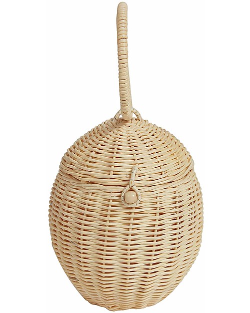 Olli Ella Rattan Storage Basket - Egg - Handmade! Wicker Basket