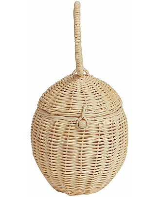 Olli Ella Rattan Storage Basket - Egg - Handmade! Wicker Basket