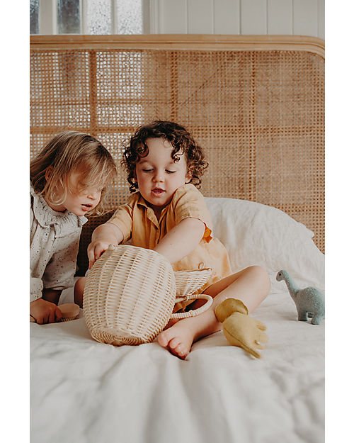 Olli Ella Rattan Storage Basket - Egg - Handmade! Wicker Basket