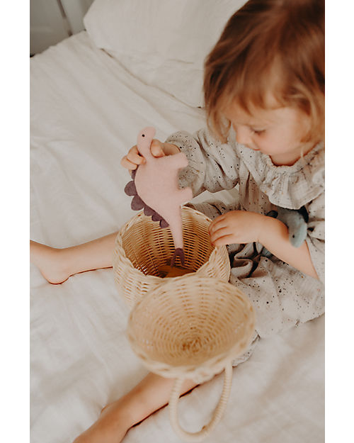 Olli Ella Rattan Storage Basket - Egg - Handmade! Wicker Basket