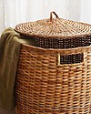 Olli Ella Rattan Storage Basket - Tuscan - with Lid - Handmade! Storage organisers