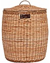 Olli Ella Rattan Storage Basket - Tuscan - with Lid - Handmade! Storage organisers