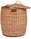 Olli Ella Rattan Storage Basket - Tuscan - with Lid - Handmade! Storage organisers