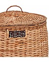 Olli Ella Rattan Storage Basket - Tuscan - with Lid - Handmade! Storage organisers