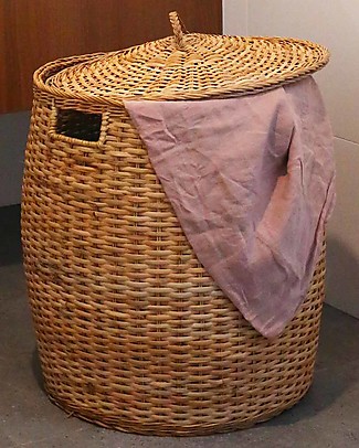 Olli Ella Rattan Storage Basket - Tuscan - with Lid - Handmade! Storage organisers