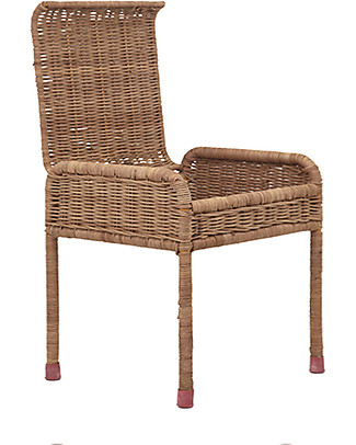 Olli Ella Rattan Storie Stool for Kids, Natural - with Hidden Storage Compartment! Stools