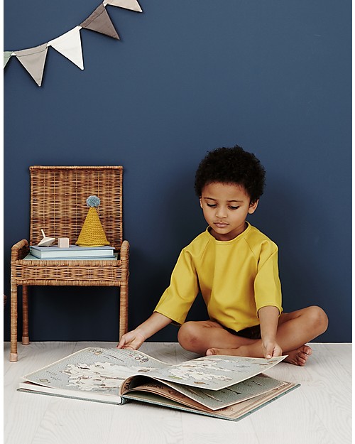 Olli Ella Rattan Storie Stool for Kids, Natural - with Hidden