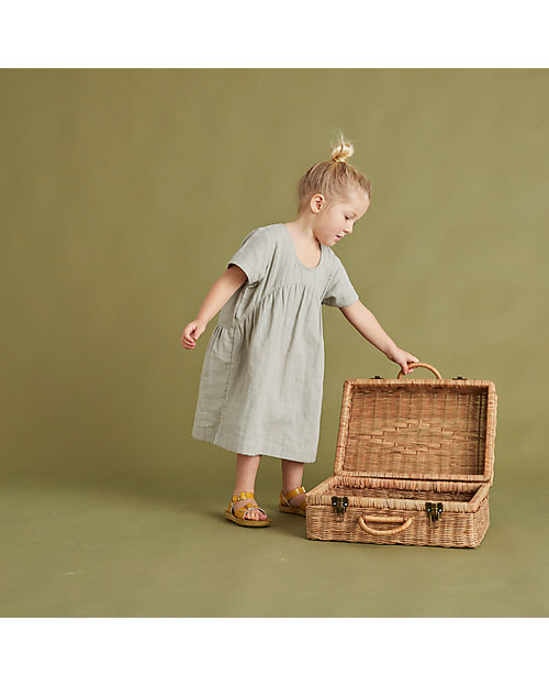 Olli Ella Rattan Toaty Trunk - Natural unisex (bambini)