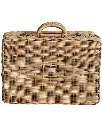 Olli Ella Rattan Toaty Trunk - Natural Travel Bags