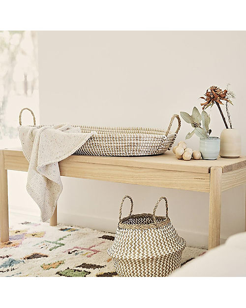 Olli Ella Reva Changing Basket - Natural - 6 kg - Handmade! Changing Tables