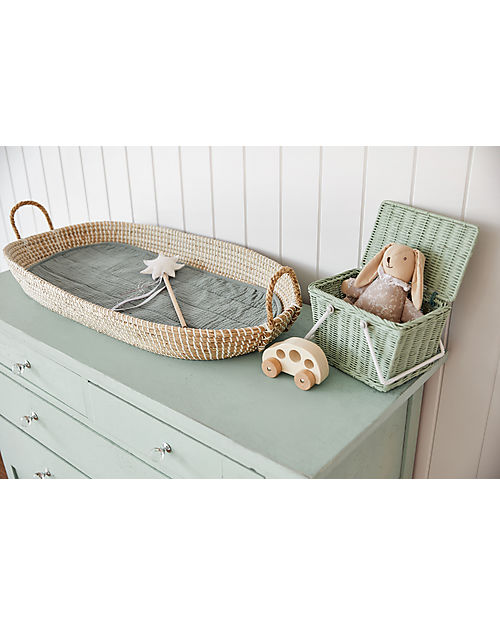 Olli Ella Reva Changing Basket - Natural - 6 kg - Handmade! Changing Tables