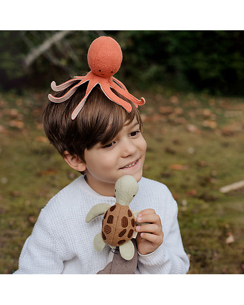 Olli Ella Set of 3 Soft Toys Marine Friends - Soft Wool - Handmade Soft Toys