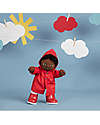 Olli Ella Set Vestiti Rainy - per Bambola Dinkum Doll - Rosso - 100% Cotone Dolls Accessories