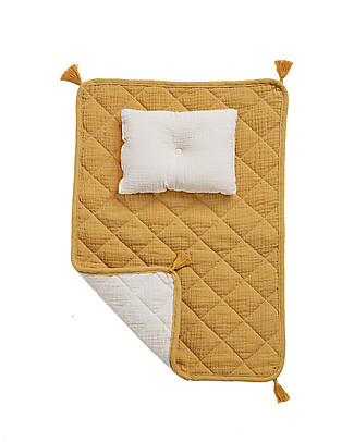 Olli Ella Strolley Bedding Set for Doll Pram - Mustard Dolls Accessories
