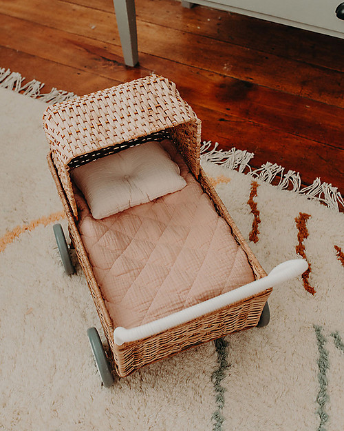 Olli Ella Strolley Bedding Set for Doll Pram - Rose Dolls Accessories